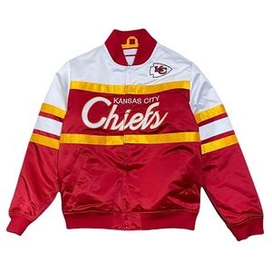 Kansas City Chiefs Satin Football Jacket. #SuperBowl #TaylorSwift